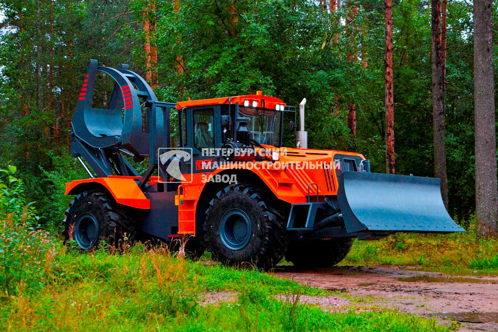 Бульдозер СТАНИСЛАВ-704-04-БКУ с лесопогрузочным оборудованием (лесоштабелер)